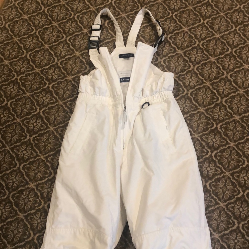 Girls ski pants. Lands End. Off white size 10.